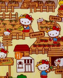 Hello Kitty Organic Farm Hong Kong Map