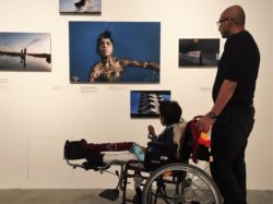 Art gallery trip - Ideas for caring for a child with a broken leg - The Little Adventurer